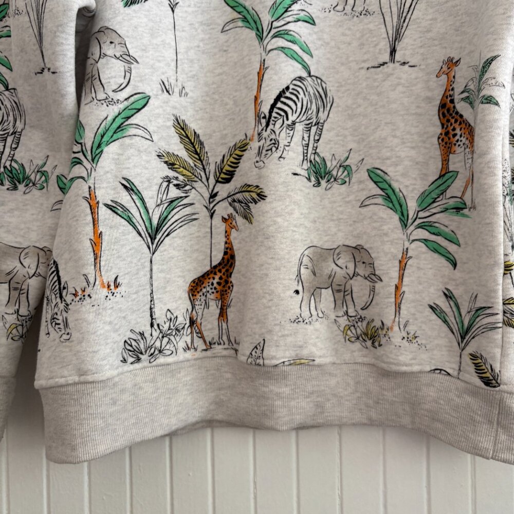 Safari Animal Print Fleece Sweatshirt LA SOUL - Picture 3 of 13